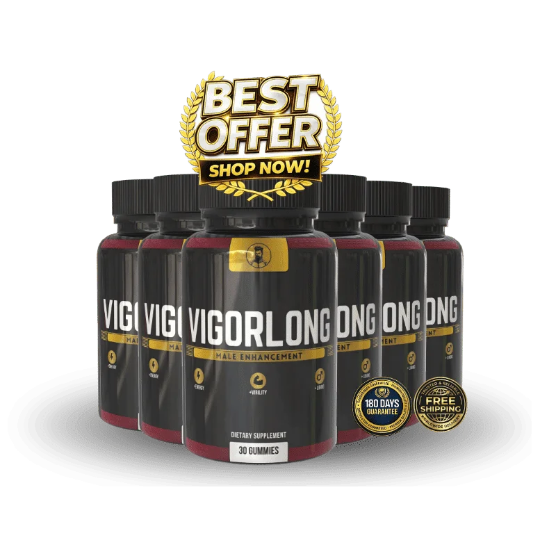 VigorLong Men's Wellness Supplement Bottle (6 Bottle / 180 Day Pack)